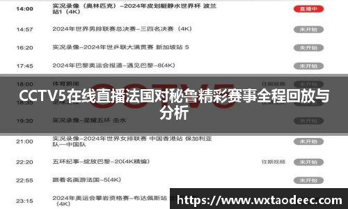 CCTV5在线直播法国对秘鲁精彩赛事全程回放与分析