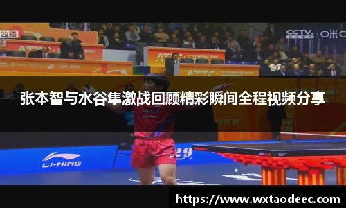 张本智与水谷隼激战回顾精彩瞬间全程视频分享